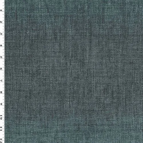 1 1/8 YD PC--Dark Gunmetal Gray Texture Chenille Home Decorating Fabric