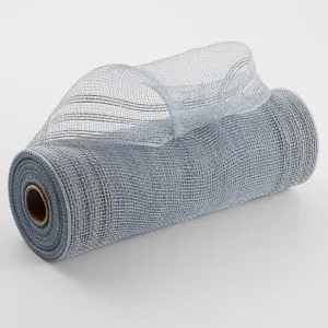 10" Border Stripe Mesh: Grey