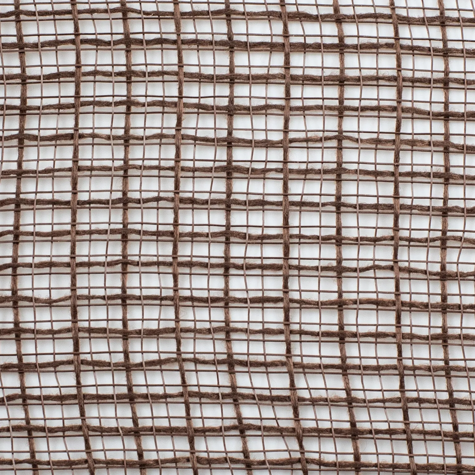 10" Check Fabric Mesh: Chocolate