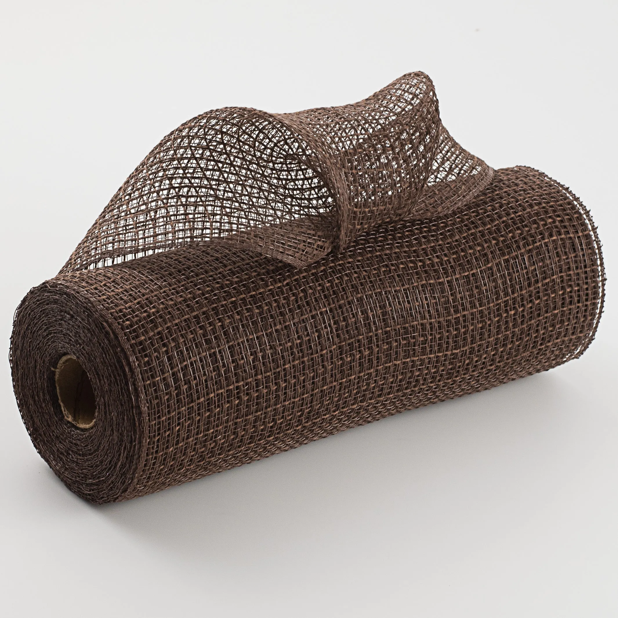 10" Check Fabric Mesh: Chocolate