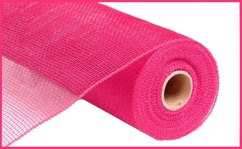 10" Deco Poly Mesh: Hot Pink