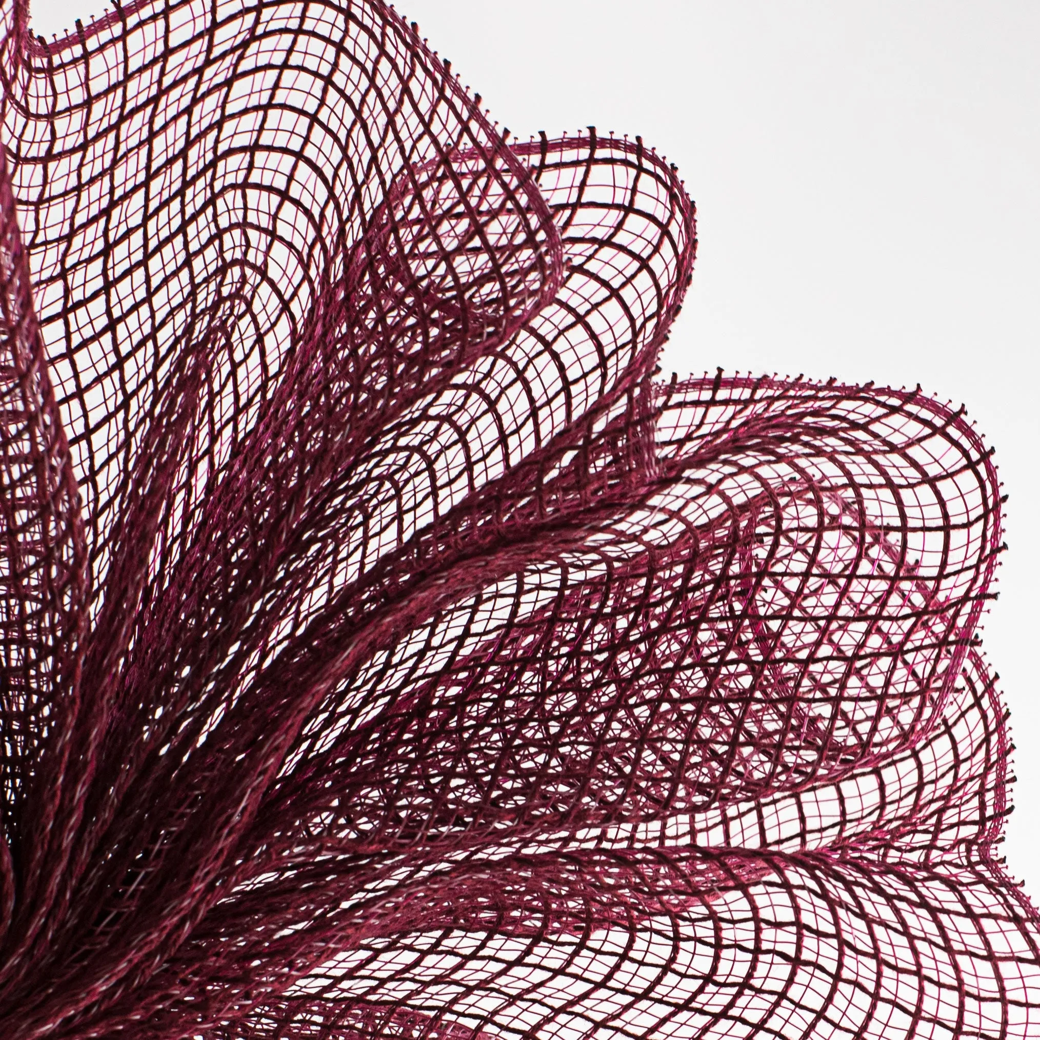 10" Fabric Mesh: Burgundy