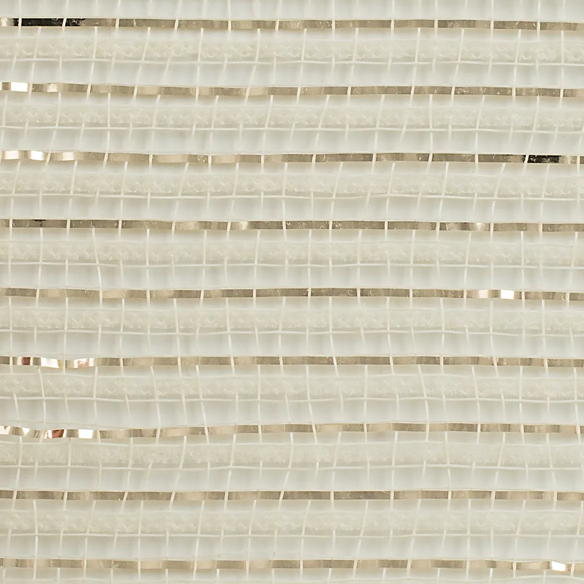 10" Metallic Breeze Mesh: Ivory & Champagne Gold