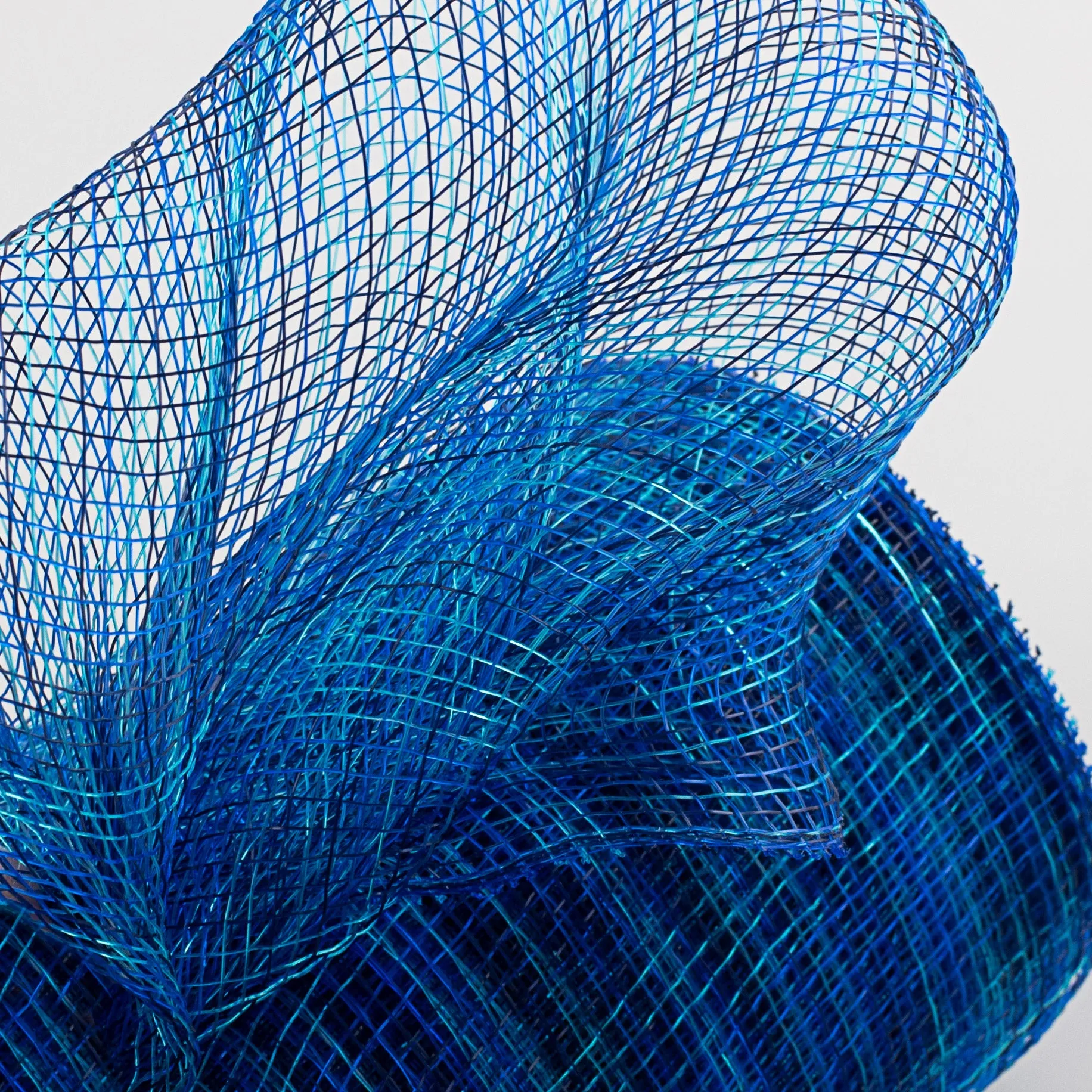 10" Multi Stripe Mesh: Navy, Royal Blue, Turquoise