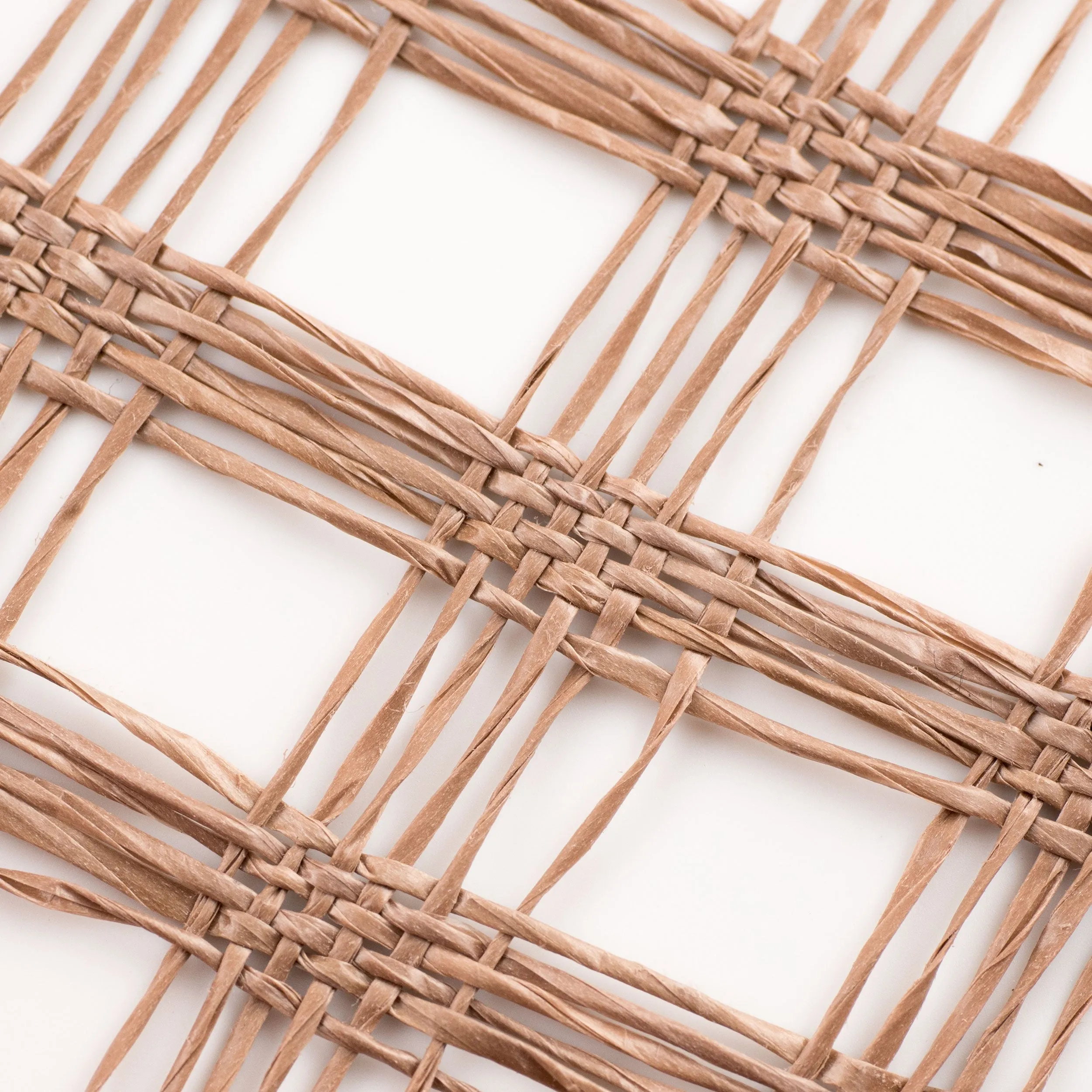 10" Poly Burlap Check Mesh: Brown