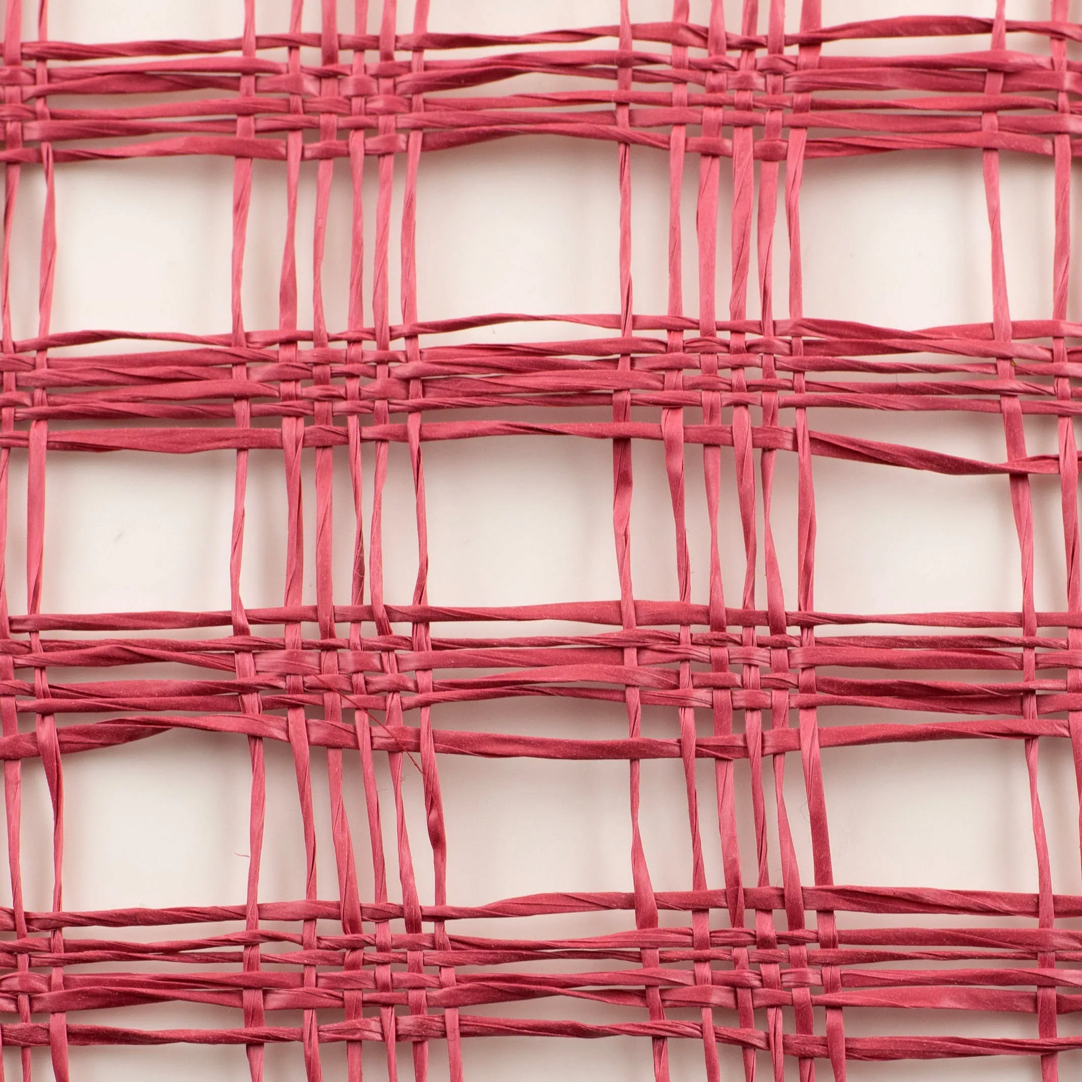10" Poly Burlap Check Mesh: Cranberry