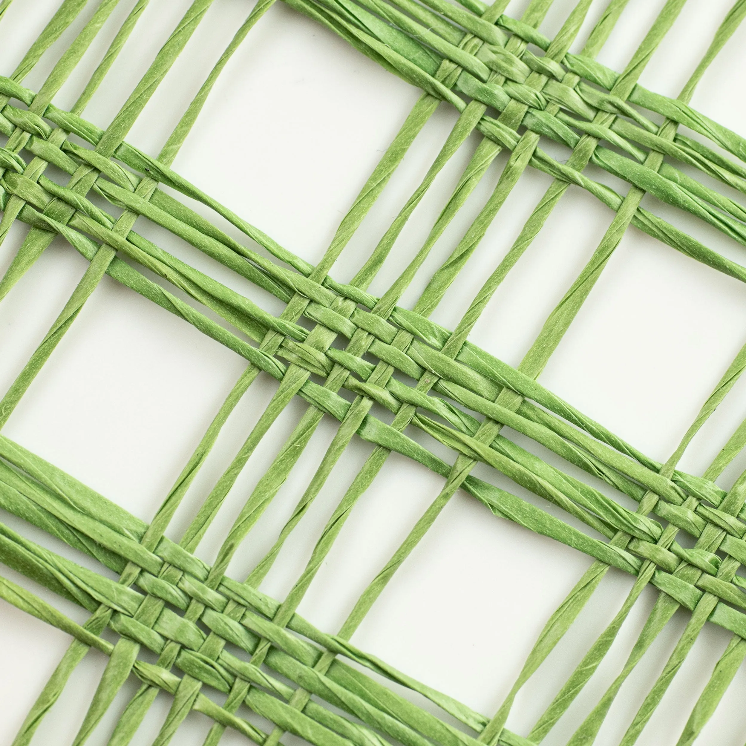 10" Poly Burlap Check Mesh: Lime Green