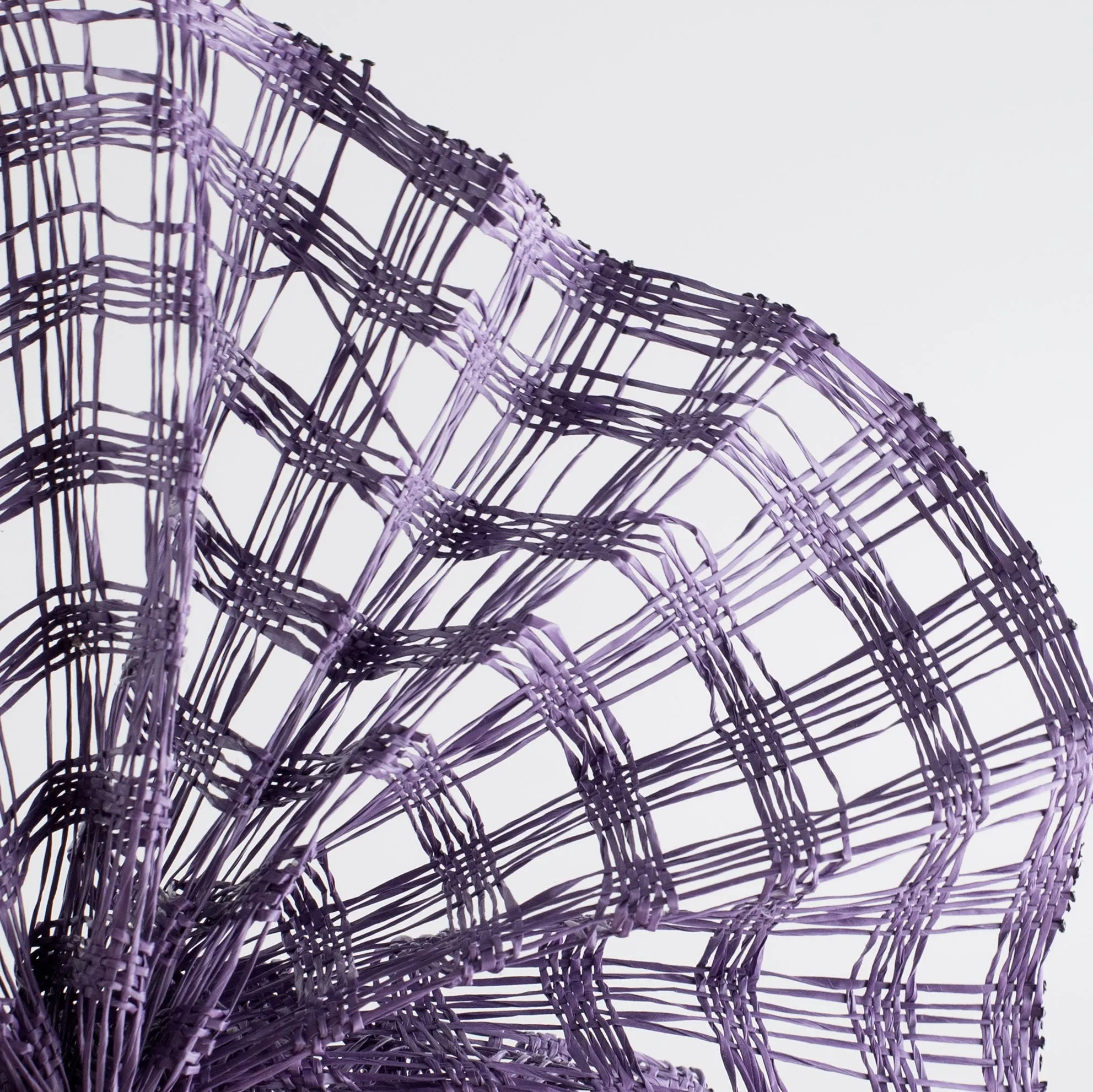 10" Poly Burlap Check Mesh: Purple