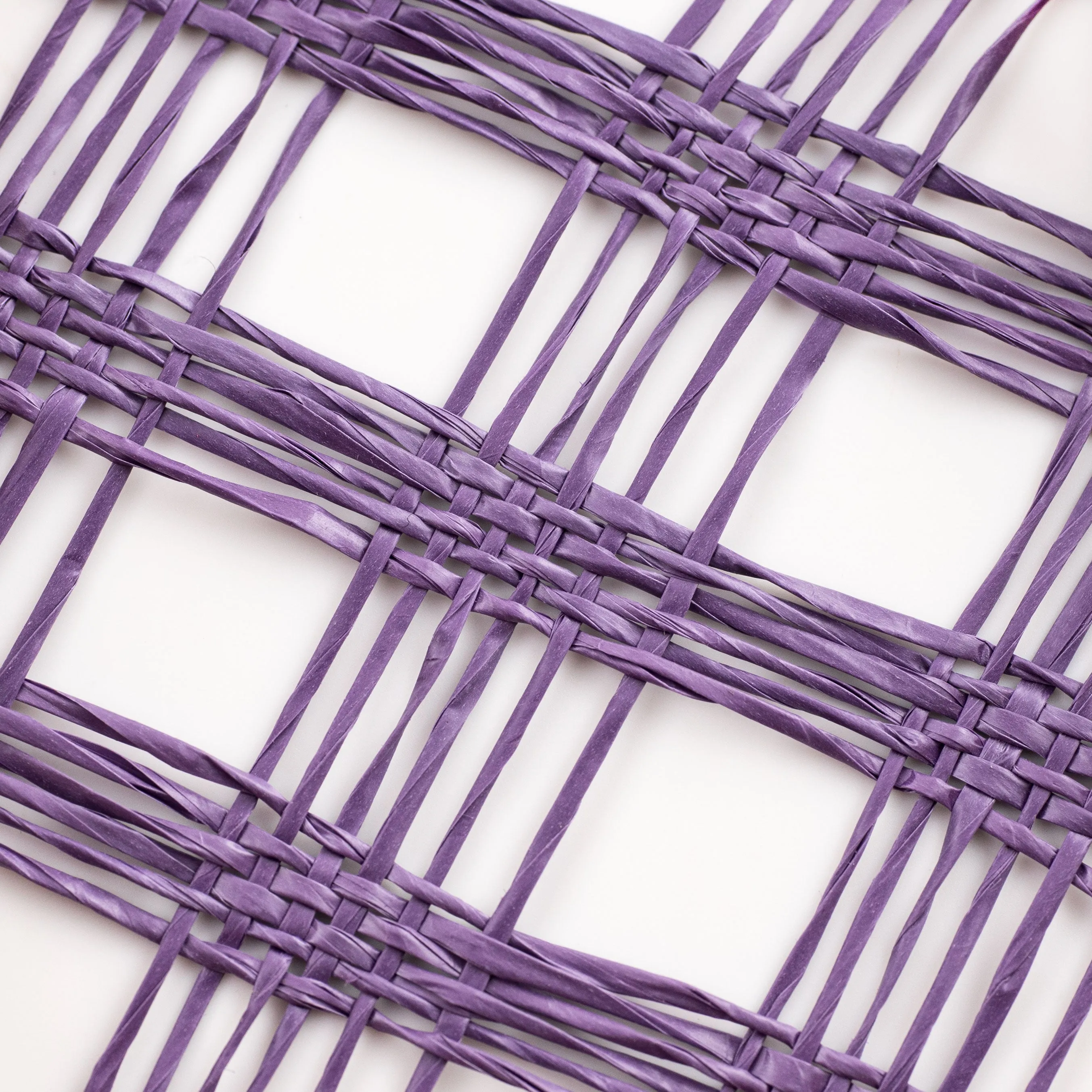 10" Poly Burlap Check Mesh: Purple
