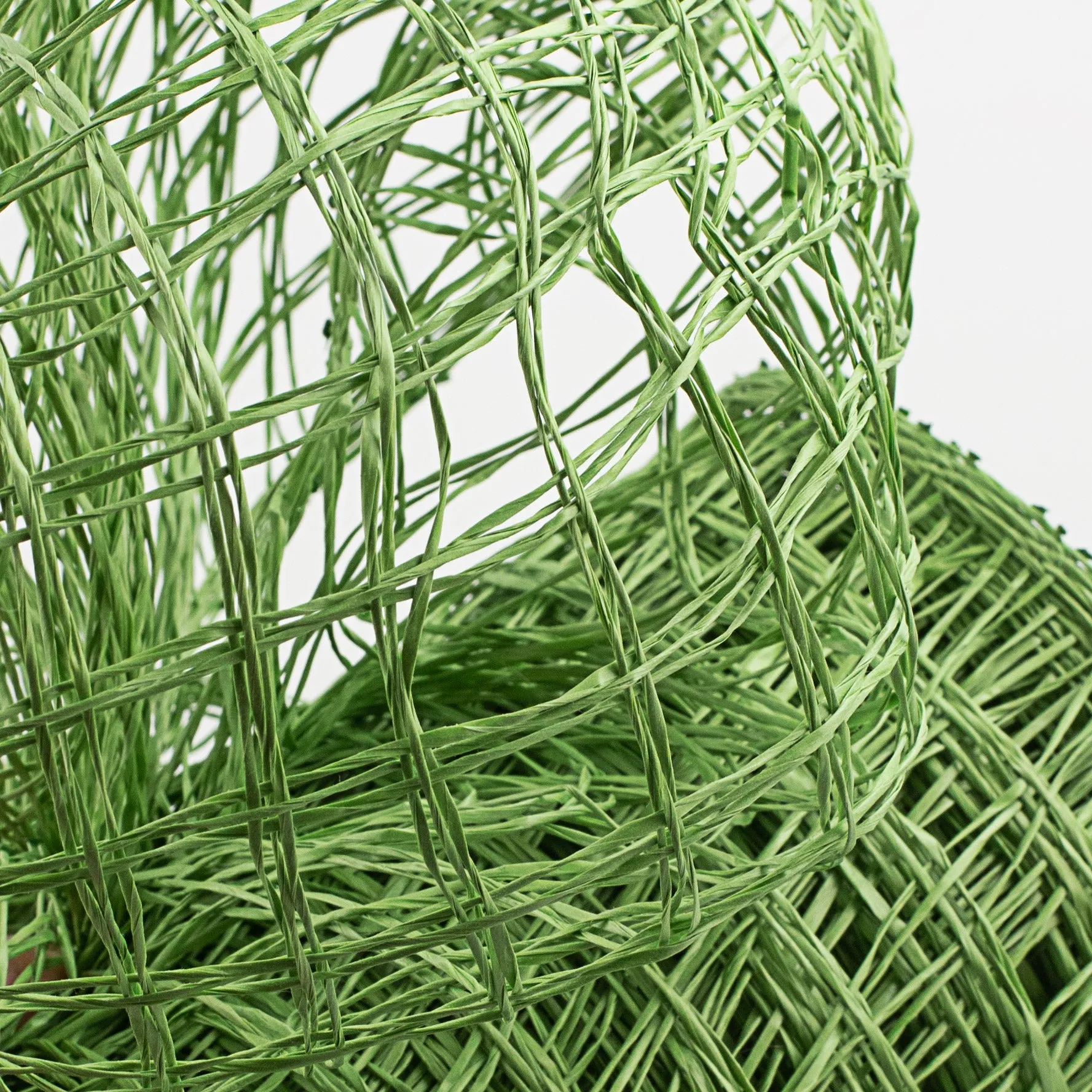 10" Poly Burlap Windowpane Mesh: Lime Green