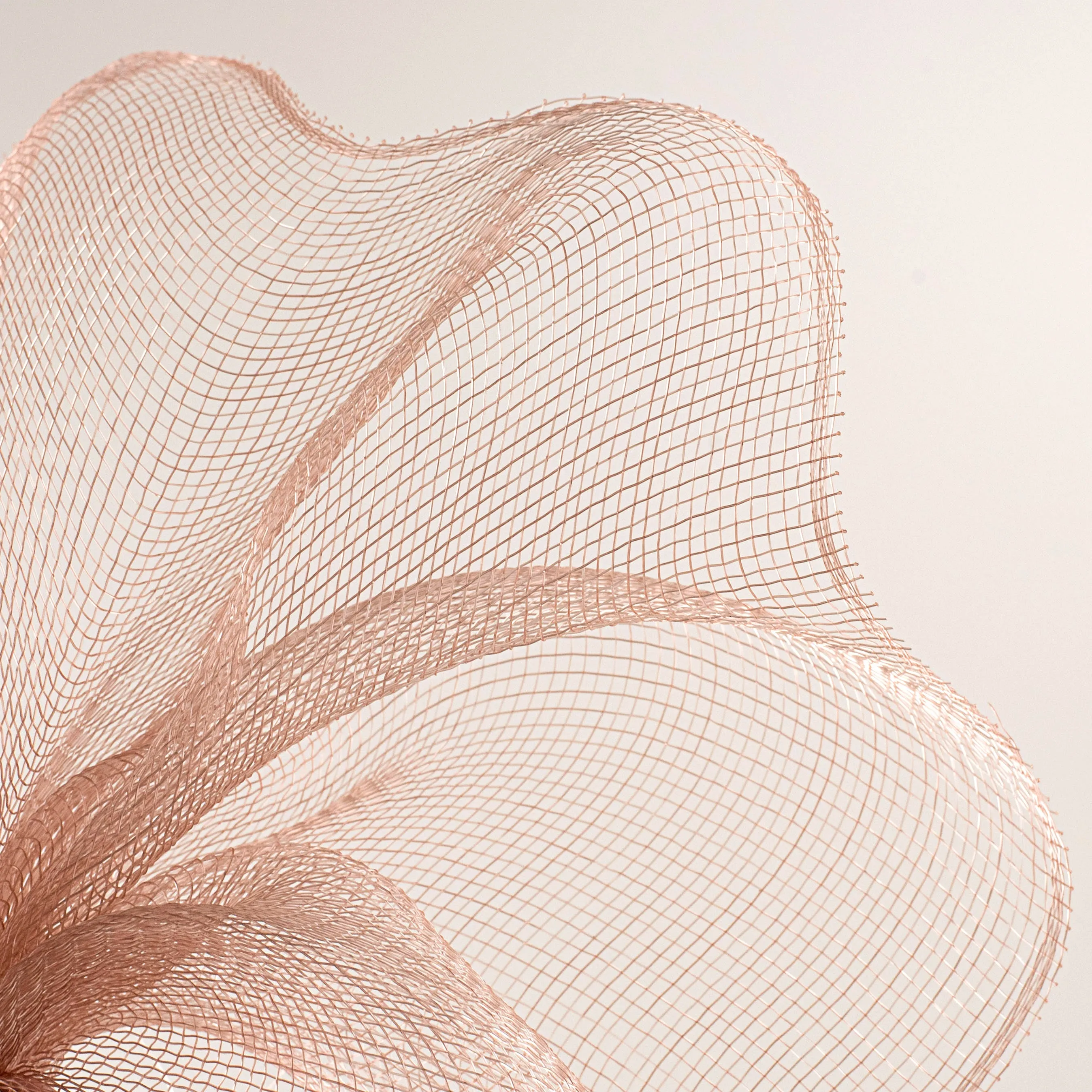 10" Poly Deco Mesh: Rose Gold