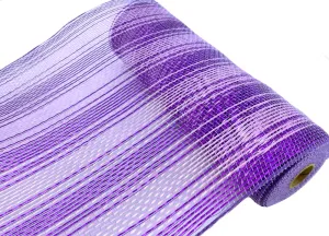 10" Purple/Lavender Metallic Ombre Mesh - 10yds