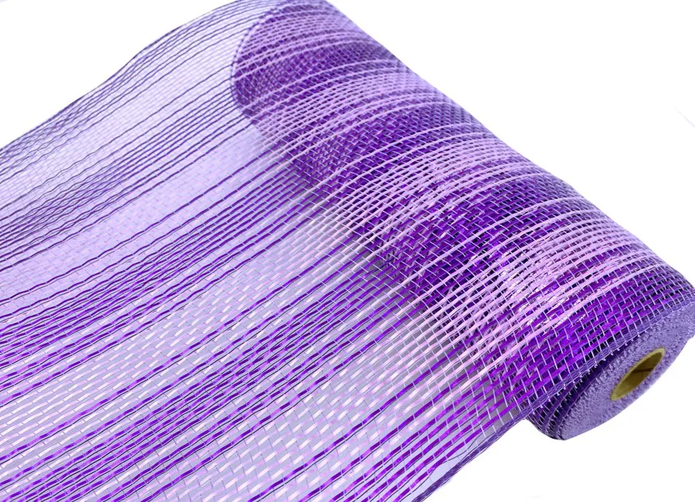 10" Purple/Lavender Metallic Ombre Mesh - 10yds