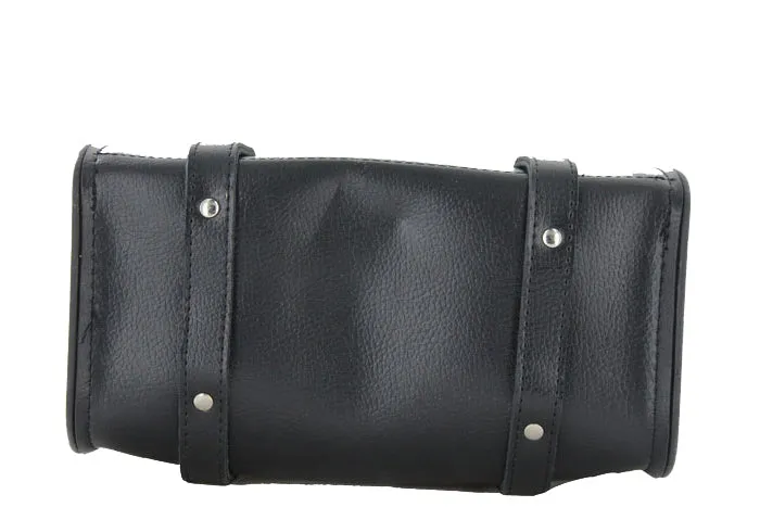 10" PVC Motorcycle Tool Bag With Studs & Concho