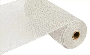 10" x 10yds Poly Burlap Mesh: White