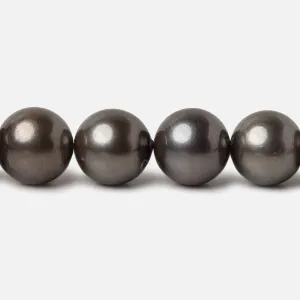 10x10-11x11mm Peacock Tahitian Round Saltwater Pearls 16 inch 38 pieces A