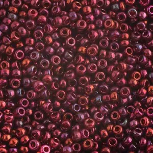 11-315, Miyuki 22g Burgundy Gold Luster