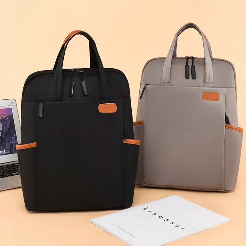 15.6-Inch Computer Backpack Business Commuting Backpack Unisex Simple Waterproof Schoolbag