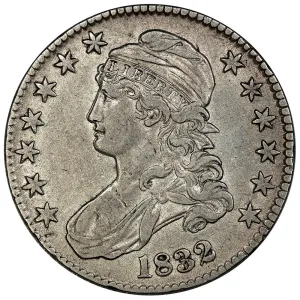 1832 Capped Bust Half Dollar - Doubled Profile - Very Fine 