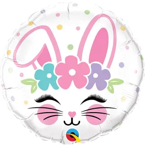 18" Bunny Face Foil Balloon