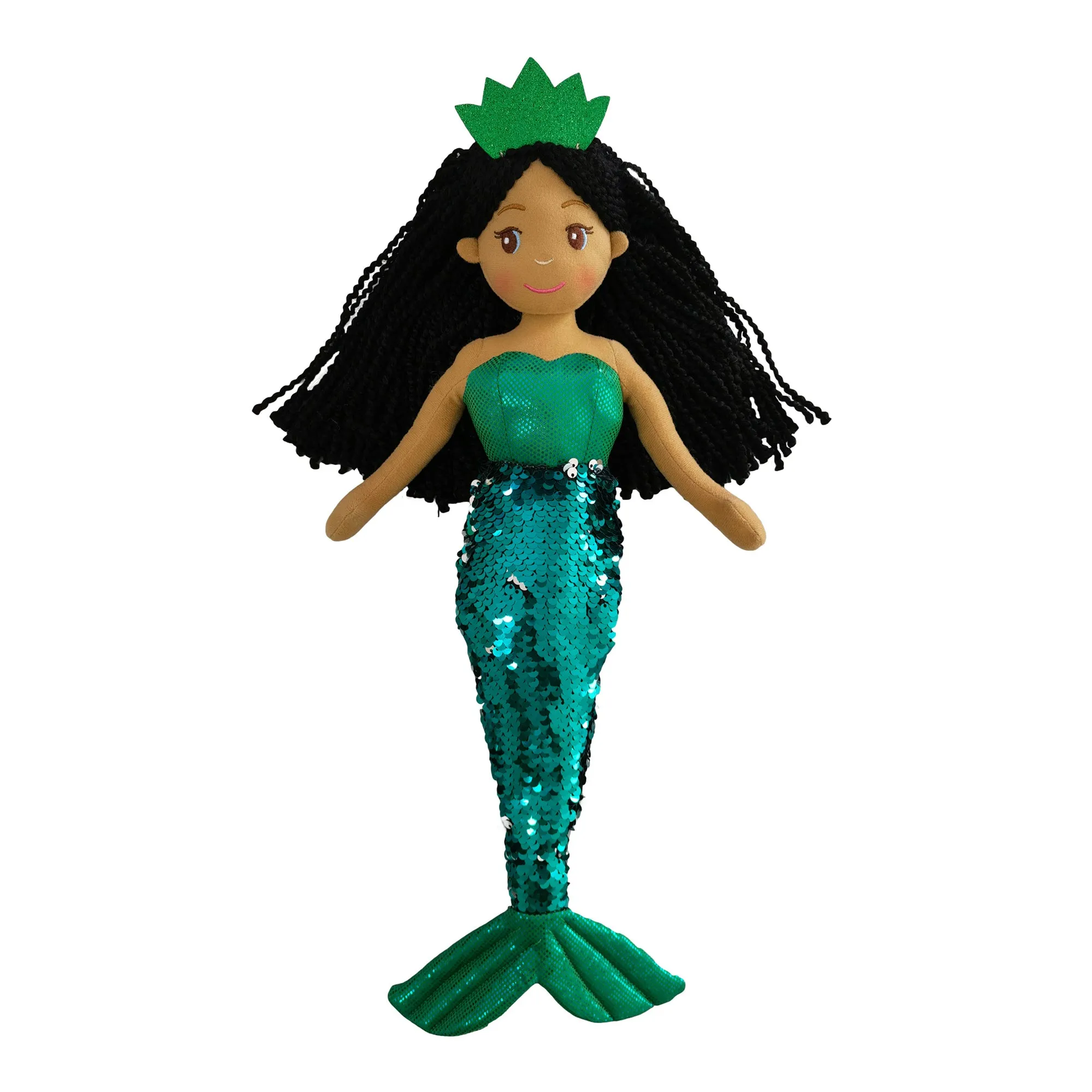18" JADE MERMAID W/REVERSIBLE SEQUIN TAIL (89004)