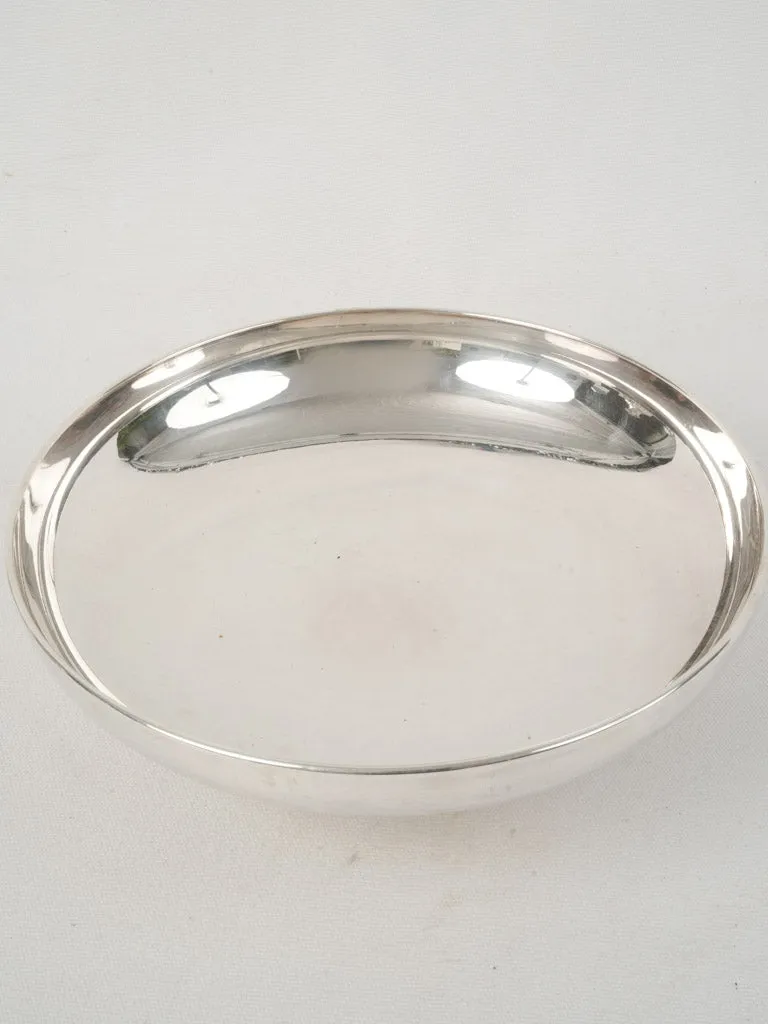 19th Century Silver-Plated Footed Fruit Coupe 4"