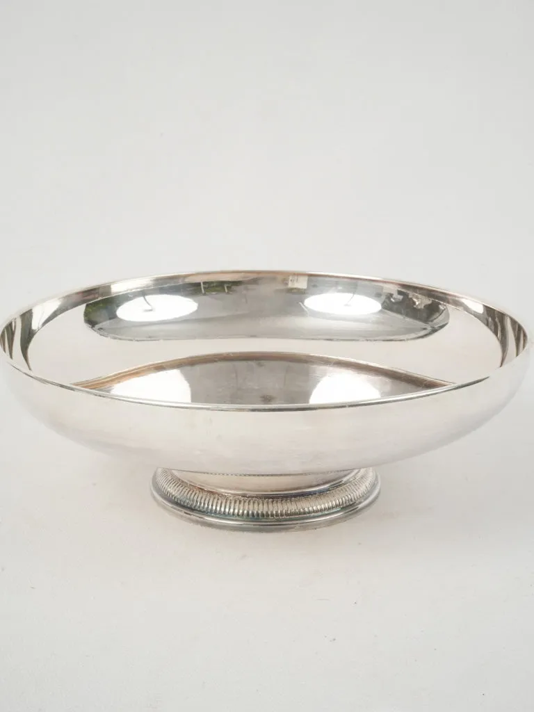 19th Century Silver-Plated Footed Fruit Coupe 4"