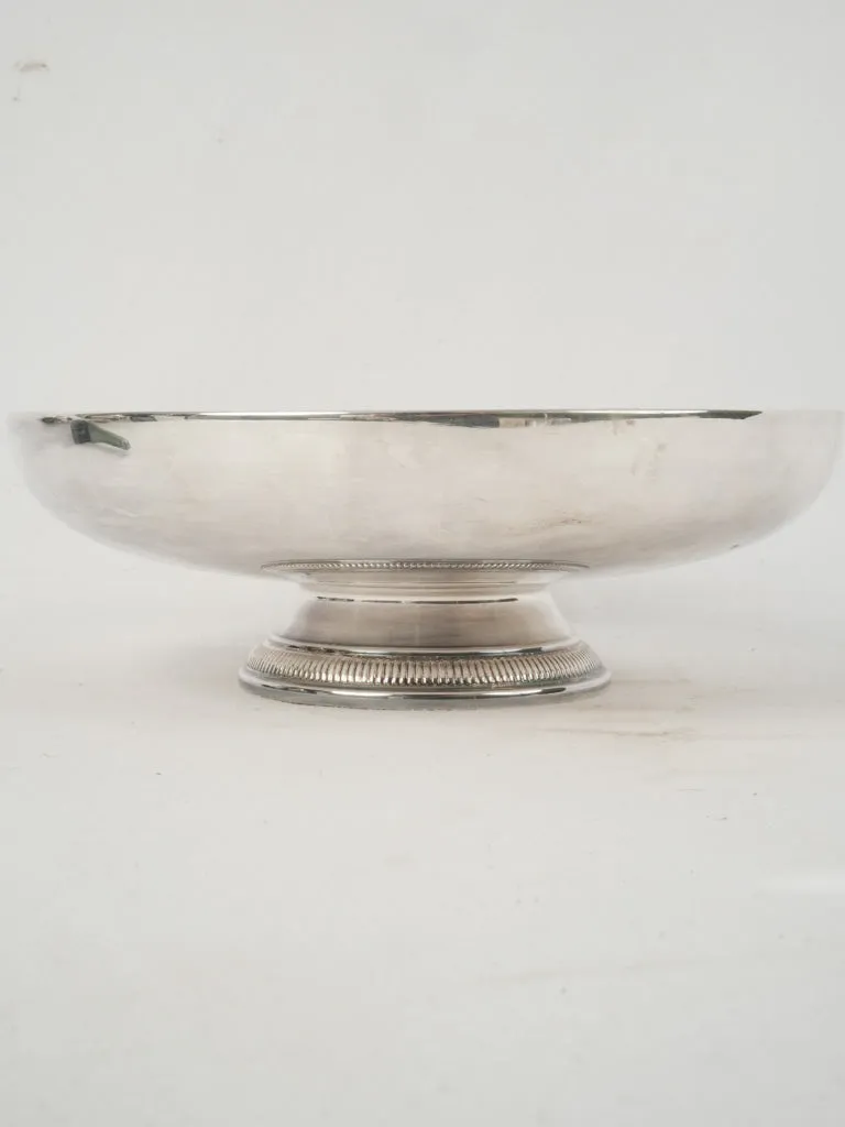 19th Century Silver-Plated Footed Fruit Coupe 4"