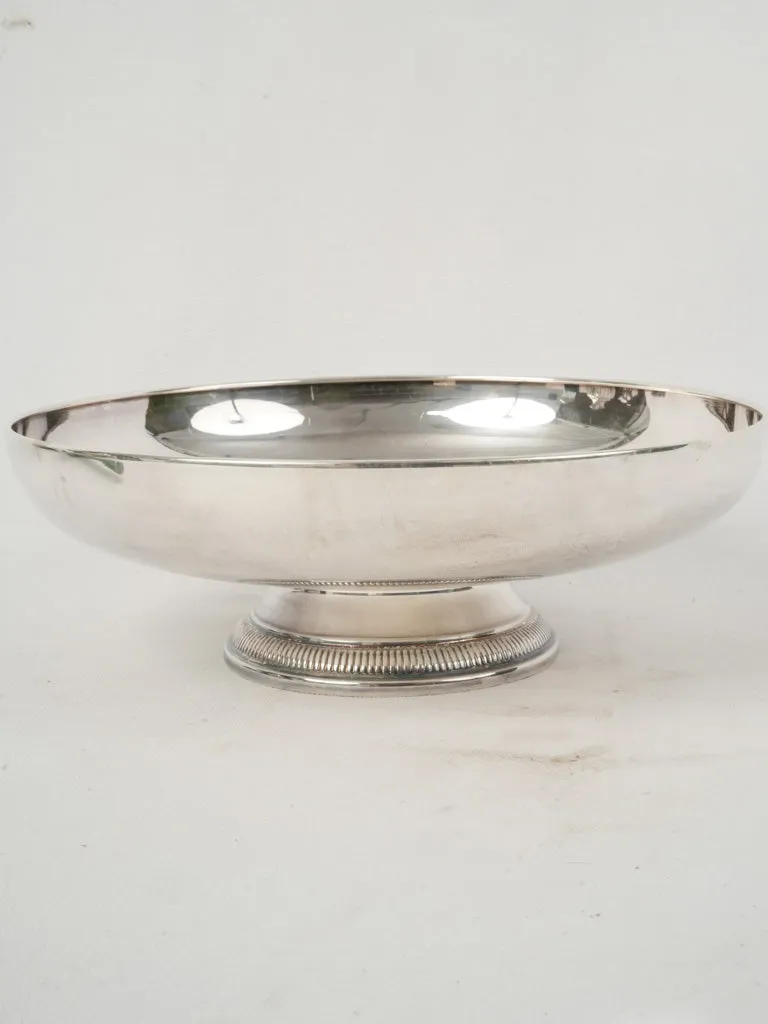 19th Century Silver-Plated Footed Fruit Coupe 4"