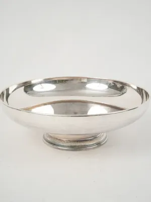 19th Century Silver-Plated Footed Fruit Coupe 4"