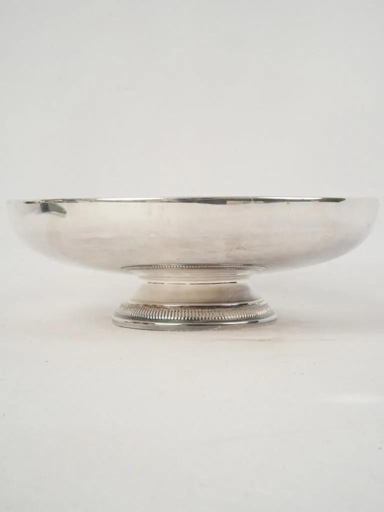 19th Century Silver-Plated Footed Fruit Coupe 4"