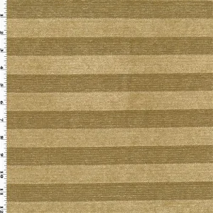2 YD PC-Tan Beige Chenille Stripe Home Decorating Fabric