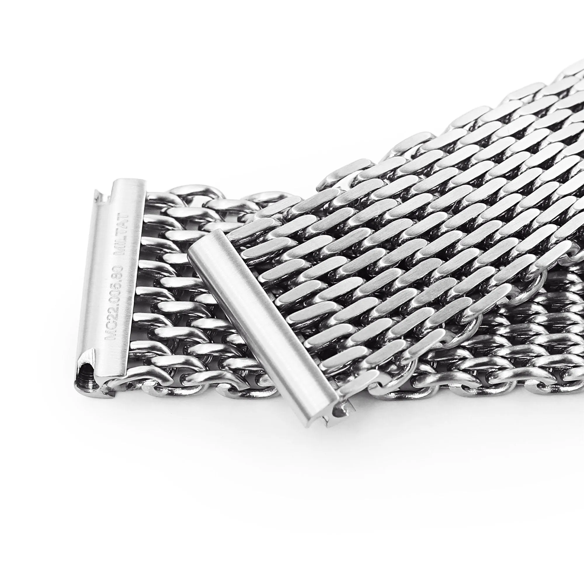 20mm Tapered Winghead SHARK Mesh Band, V-Clasp, B
