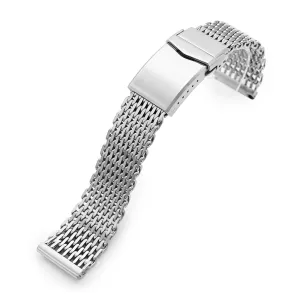 20mm Tapered Winghead SHARK Mesh Band, V-Clasp, B