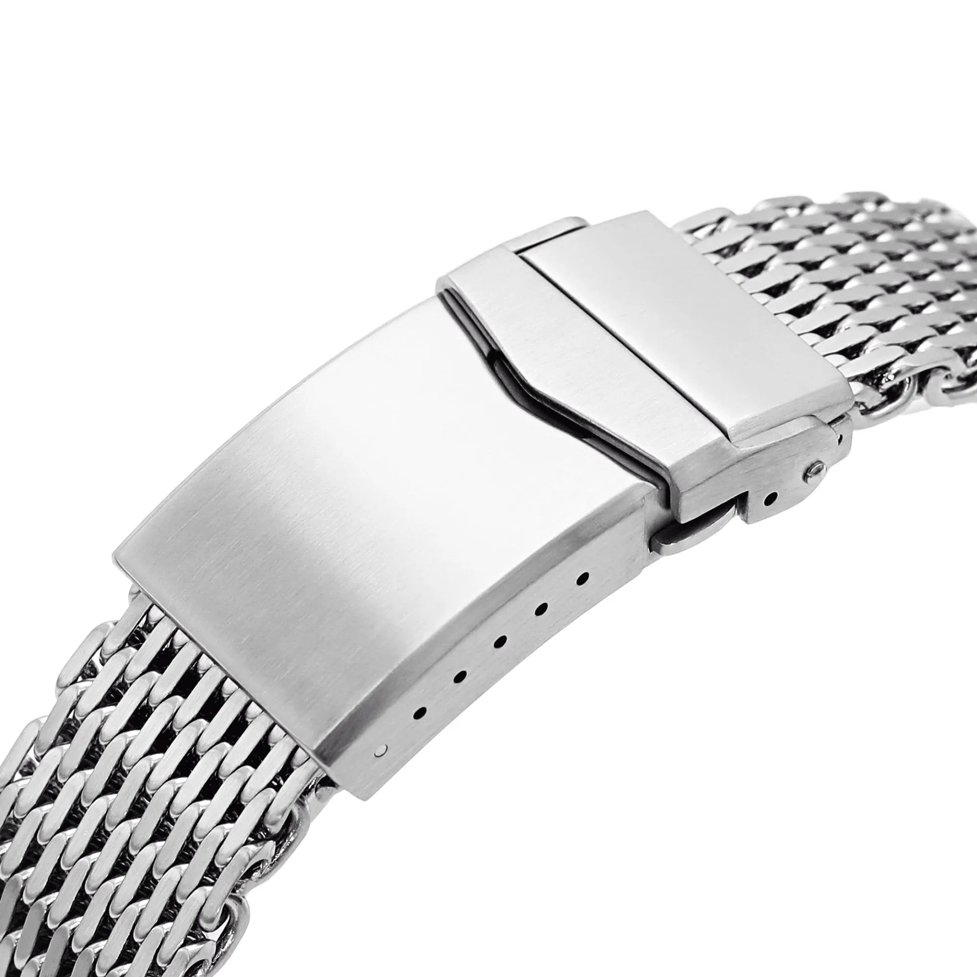 22mm Tapered Winghead SHARK Mesh Band, V-Clasp, B