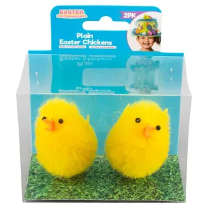 2pk Easter Plush Chicks Extra Large 5cm