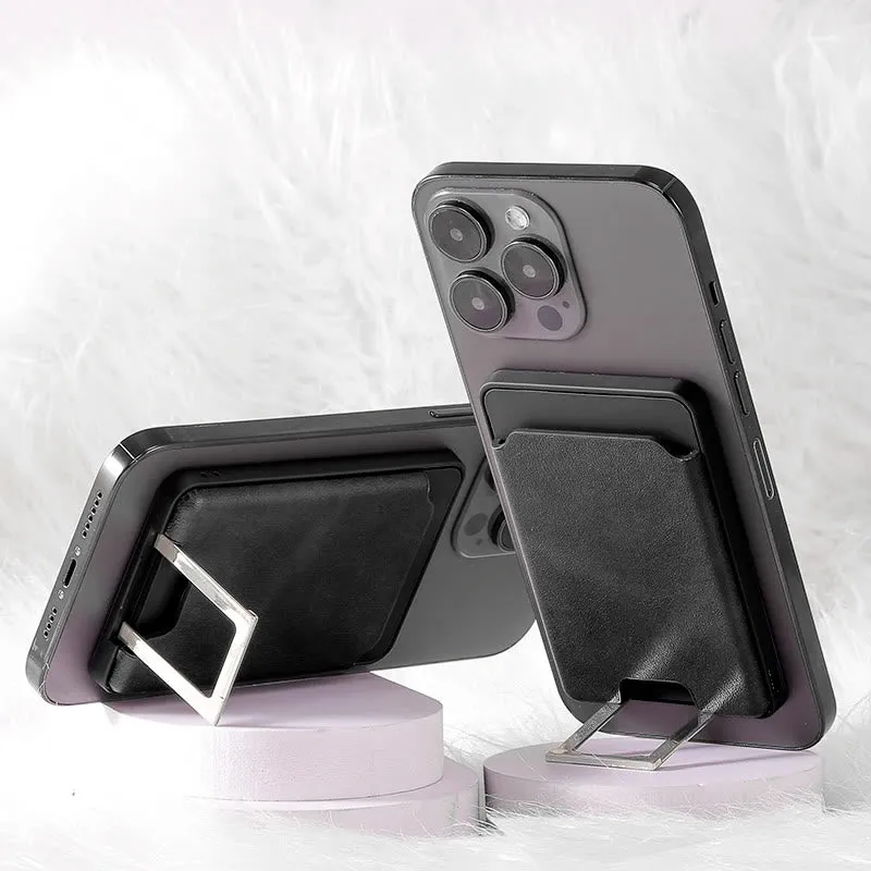 4-IN-1 Magsafe Wallet for iPhone Wireless Charging Case with Card Holder