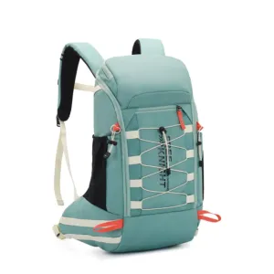 (40L) Outdoor Hiking Camping Backpack Waterproof Travel Backpack incl. rain cape - Green