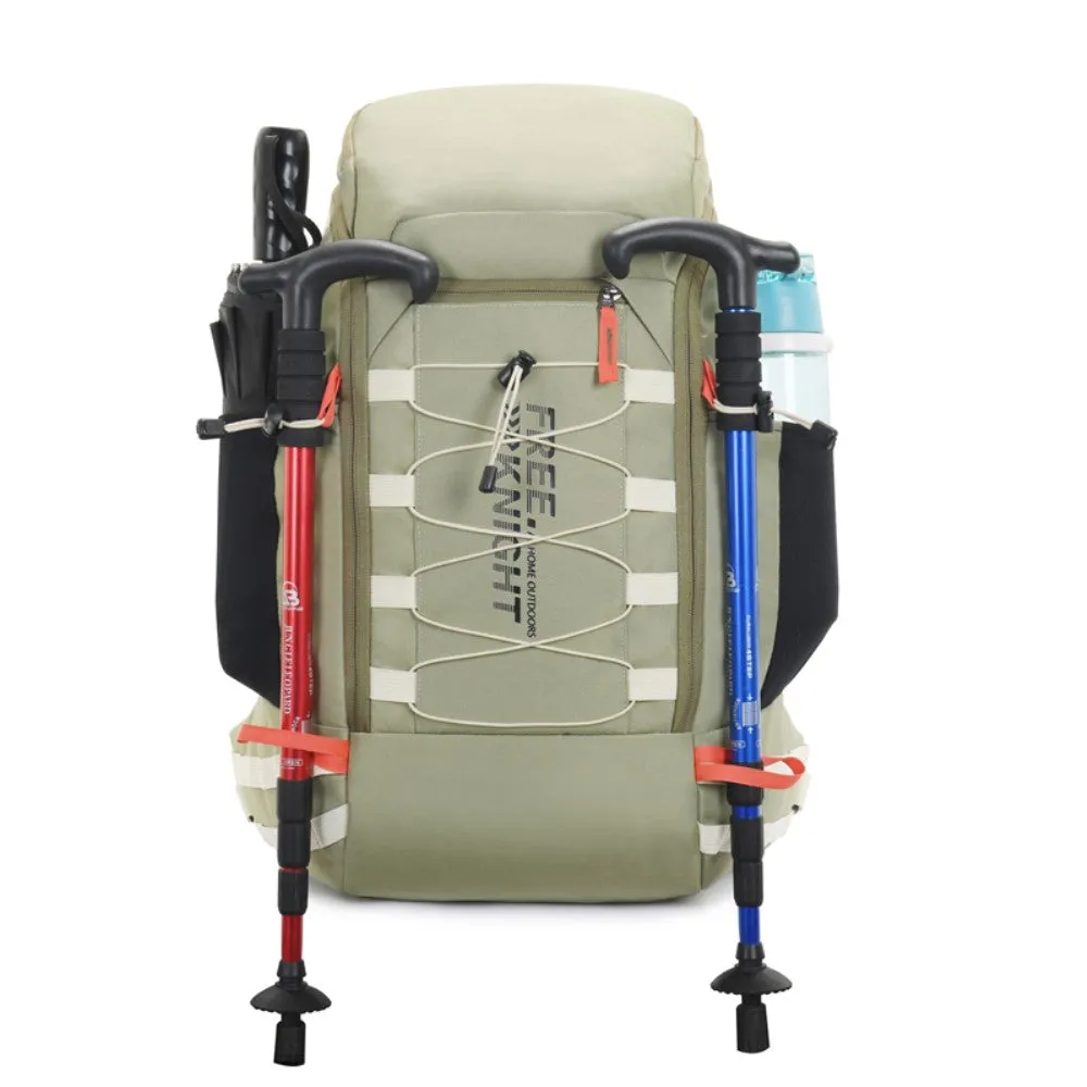 (40L) Outdoor Hiking Camping Backpack Waterproof Travel Backpack incl. rain cape - Green