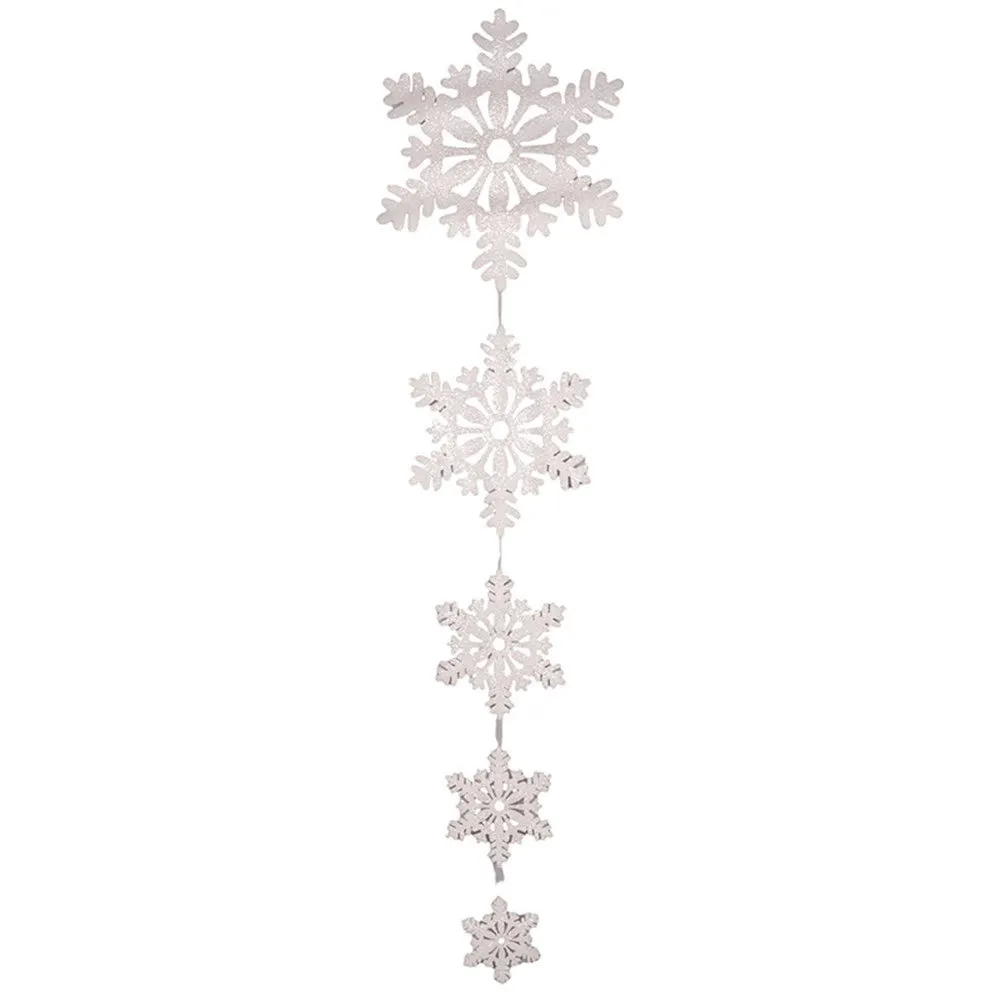 5pk Christmas Hanging Snowflakes
