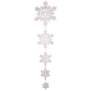 5pk Christmas Hanging Snowflakes