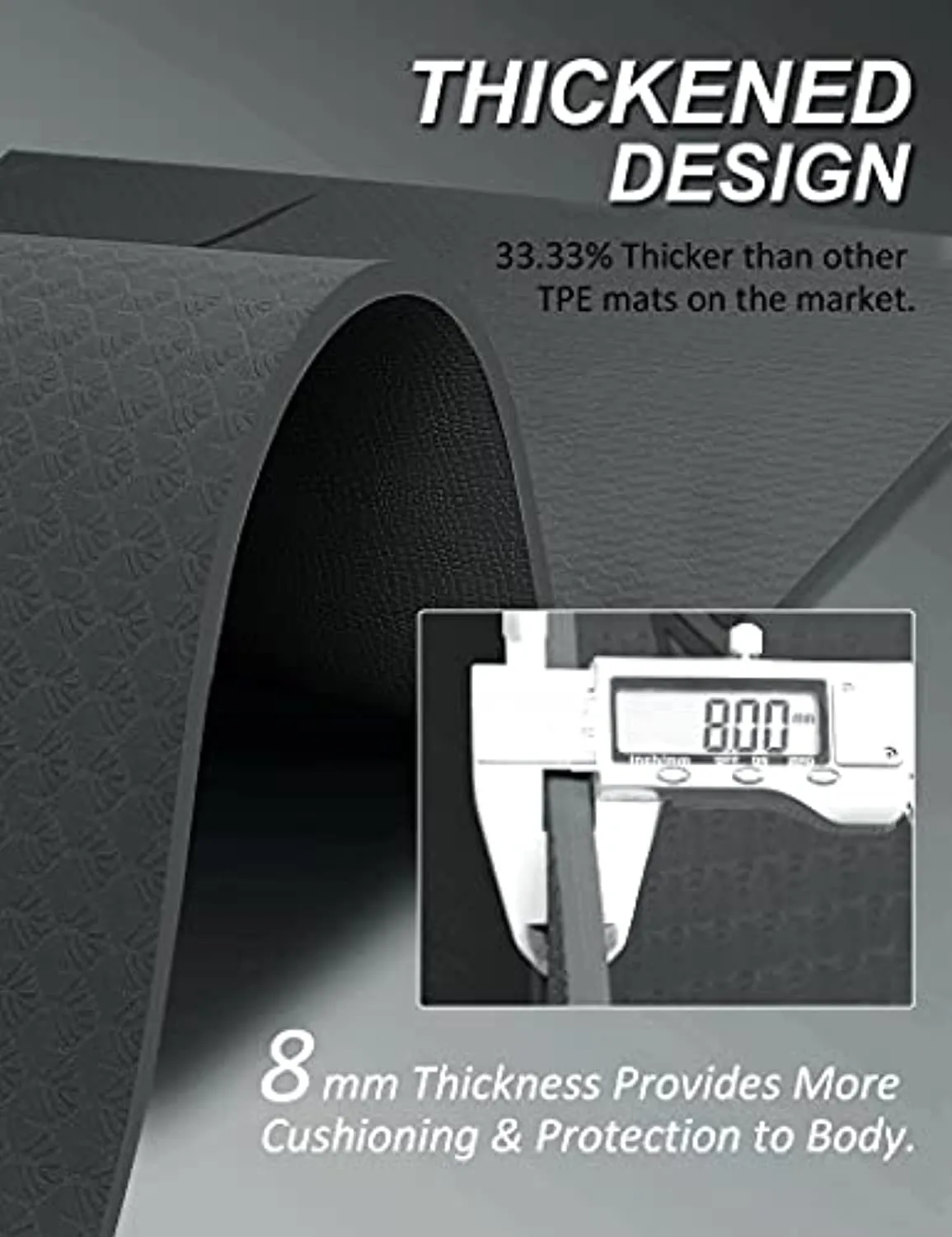 6' x 4' Large Yoga Mat, 1/3 Inch Extra Thick Yoga Mat Double-Sided Non Slip, Professional TPE Yoga Mats for Women Men, 24 Sq.Ft Large Exercise Mat for Yoga, Pilates and Home Workout