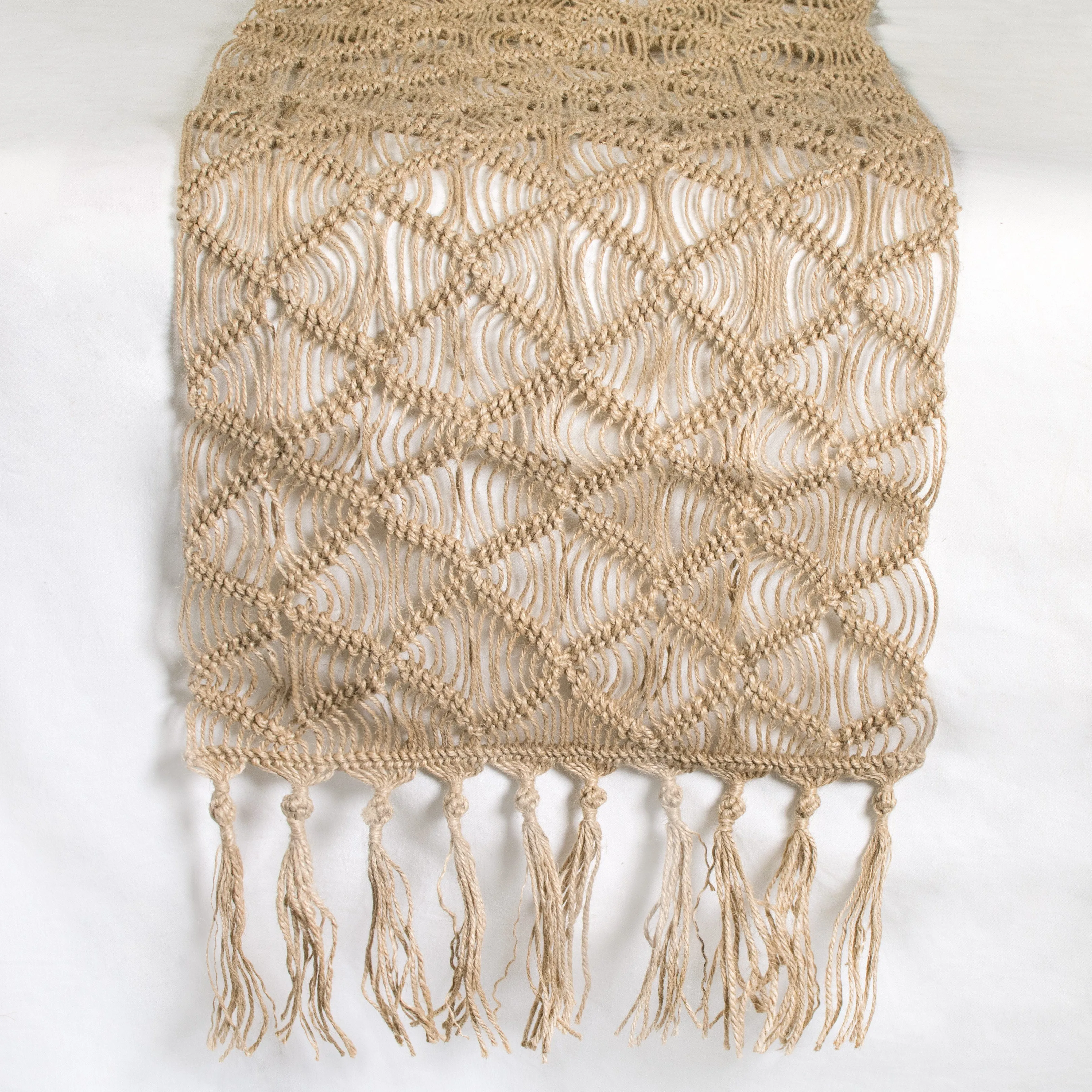 72" Handmade Macramé Table Runner