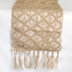 72" Handmade Macramé Table Runner