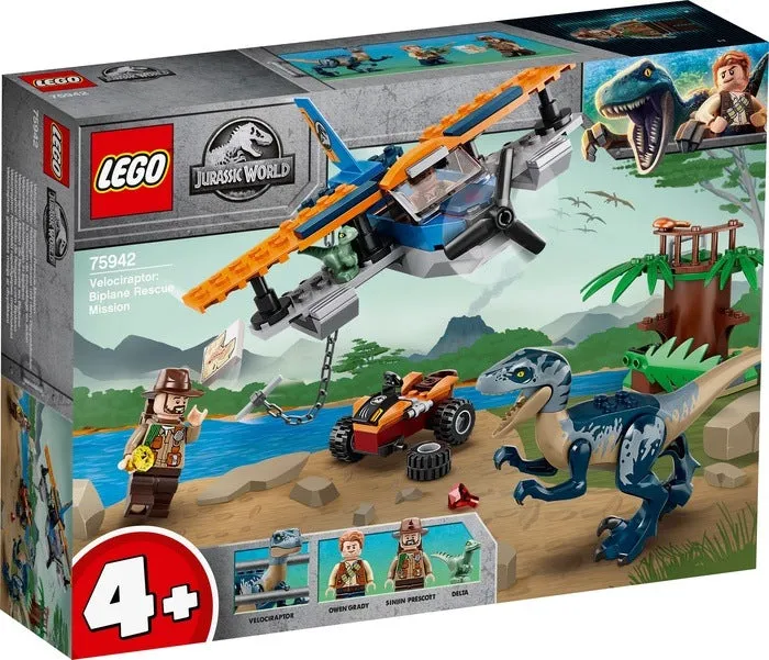 75942 Velociraptor: biplane Rescue Mission