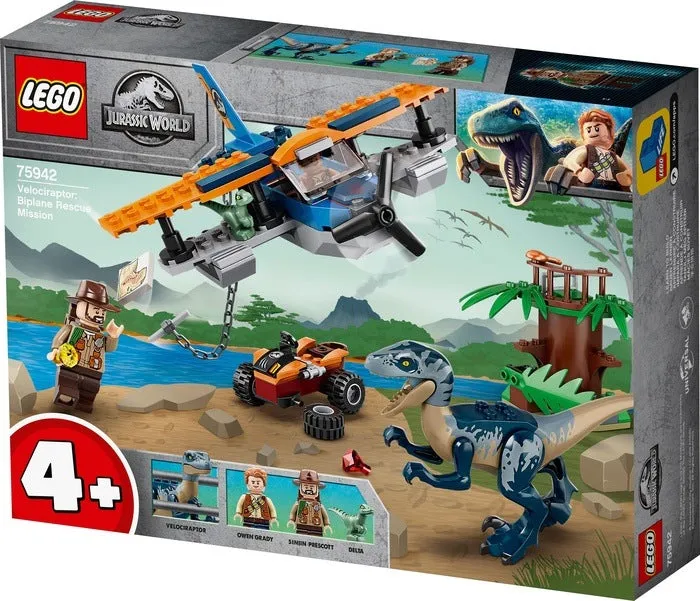 75942 Velociraptor: biplane Rescue Mission