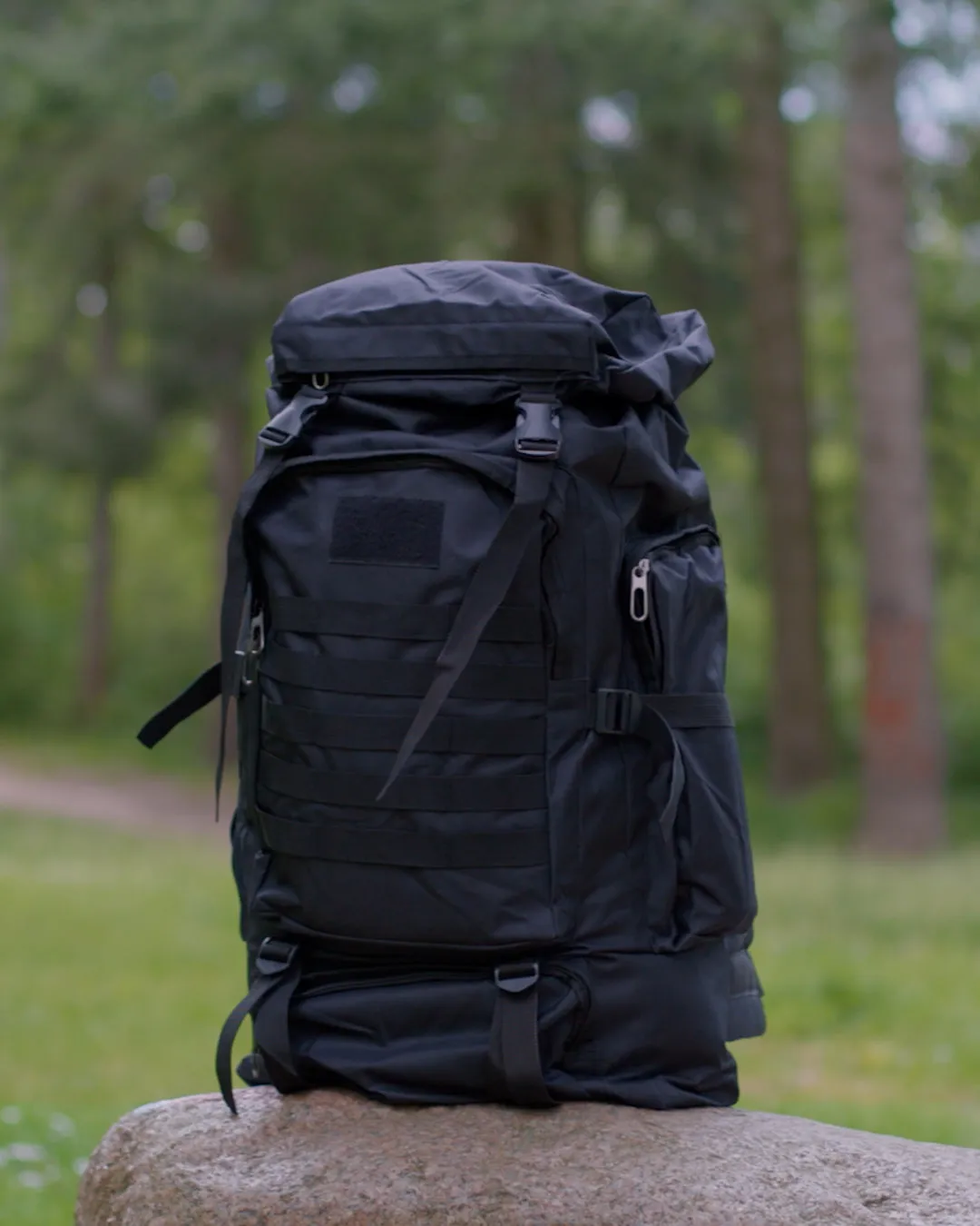 (75L) Outdoor Hiking Camping Backpack Waterproof Travel Backpack - Khaki