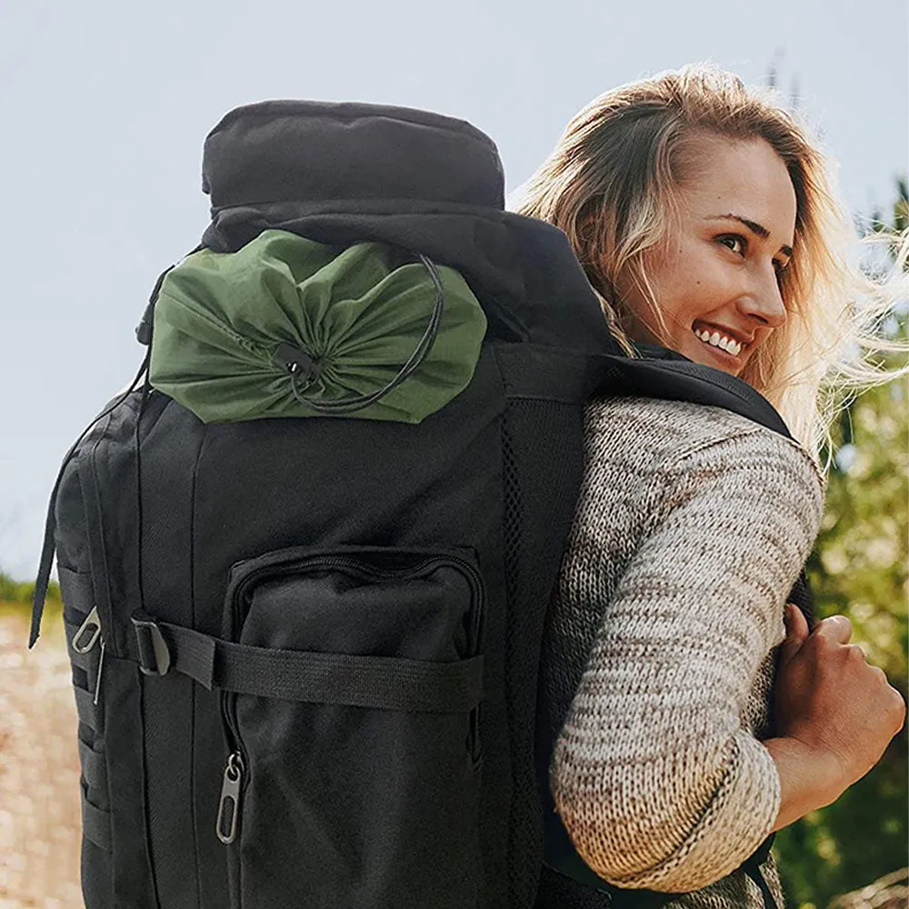 (75L) Outdoor Hiking Camping Backpack Waterproof Travel Backpack - Khaki