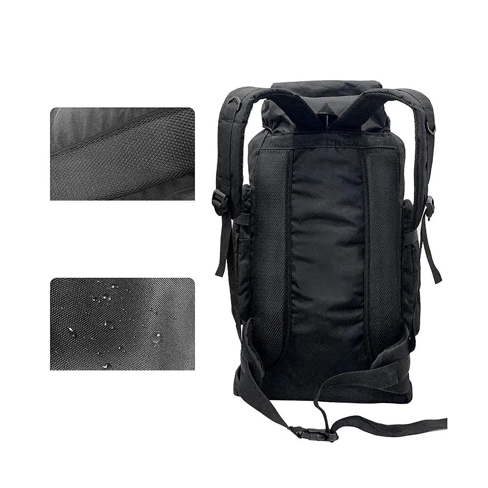 (75L) Outdoor Hiking Camping Backpack Waterproof Travel Backpack - Khaki