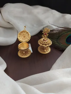 Antique Flower-Top Sindoor Box (Dabi)